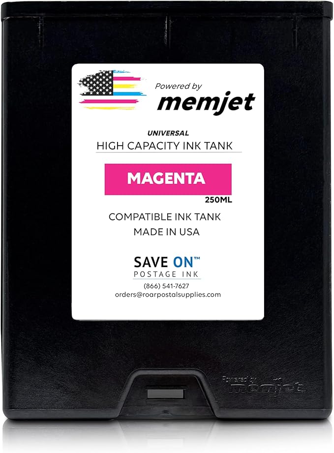 Save On Postage Ink, Memjet Ink Cartridge Compatible Astro 123-2414 | Memjet Ink Compatible HI-Cap Magenta 250ml Ink Tank for AstroJet M1 M2 S1 and M1DX-DeskLoop Office