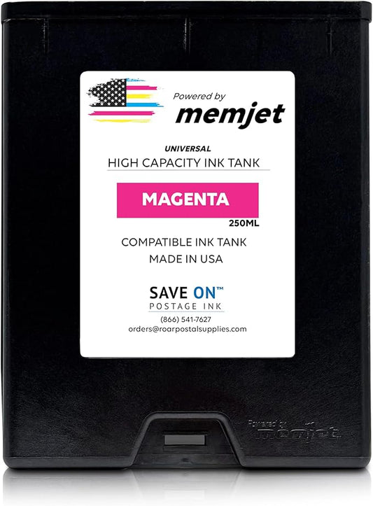 Quadient Memjet M5K250-N Compatible High Capacity Magenta Printer Ink Tank (250ml) - Printer Ink Cartridge for Mach Series Quadient & Hasler Printers - Fade-Resistant Replacement Inkjet Printer Ink-DeskLoop Office