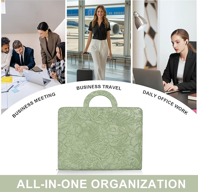Leathario Portfolio Binder, Includes 5 Folder Index Dividers, 13 Inch Tablets - Image 9