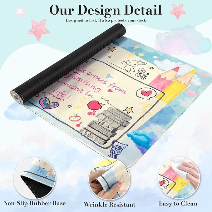 iCasso Extra Large Mouse Pad, Desk Pad Mat, Office Matt - Image 5