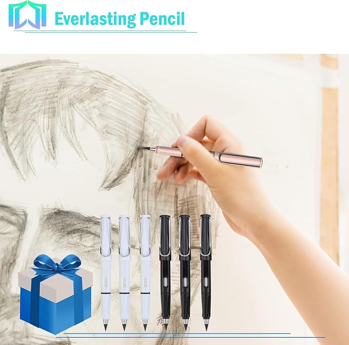 6 Sets Everlasting Pencil, Infinity Pen, NO-Sharpening Pencils - Image 4