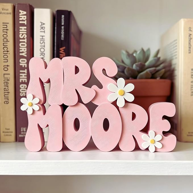 Personalized Teacher Name Plate by Unknown