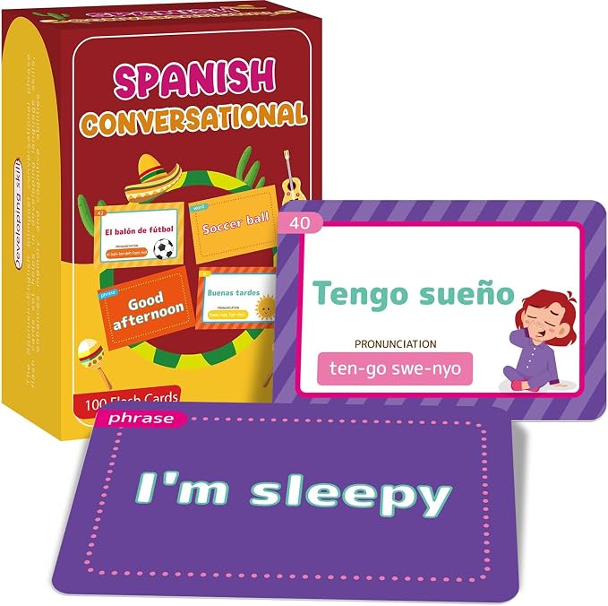 gisgfim 100 Spanish Conversational Phrase Flash Cards Spanish Phrases by gisgfim