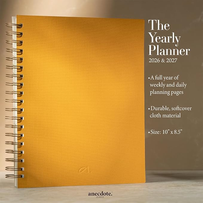 Anecdote Spiral Planner w/2026-2027 Calendar | Start Anytime - Image 2