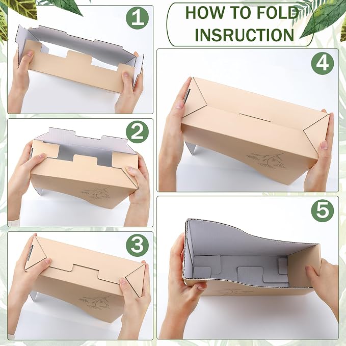 24 Floral Cardboard Magazine Holders Set, File Folders Organizer Decorative - Image 5