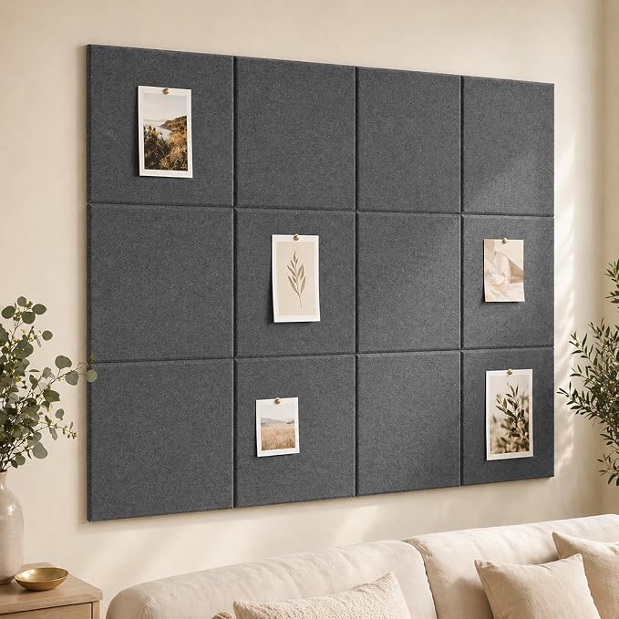 Felt Bulletin Board Tiles, Large Cork Board Alternative, 24 x 36 in | 0.35 in - Image 7