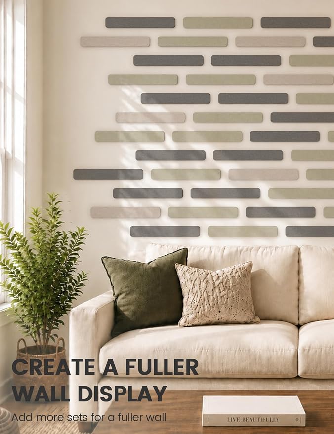 Fluxynara Cork Board Alternative Felt Strip Board 8-Pack 13"x2", Office Pin - Image 7