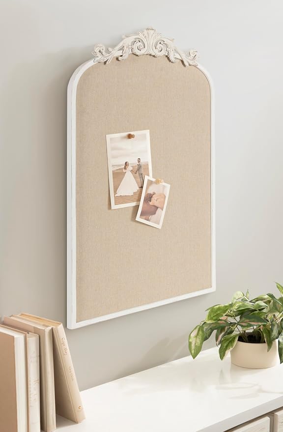 Kate and Laurel Arendahl Decorative Arch Pinboard; 19 x 31; White; Framed - Image 4