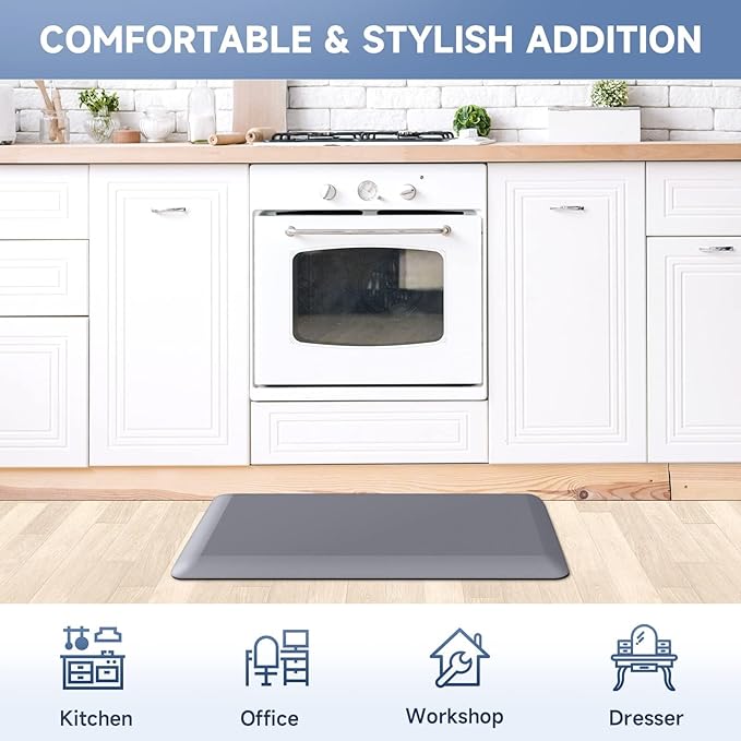 4/5 Inch Thick Kitchen Mats for Floor, StepRite Kitchen Rug for Standing Desk - Image 7