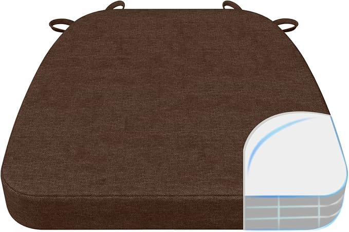 AAAAAcessories D-Shaped Chair Cushions, Machine-Washable Cover by AAAAAcessories