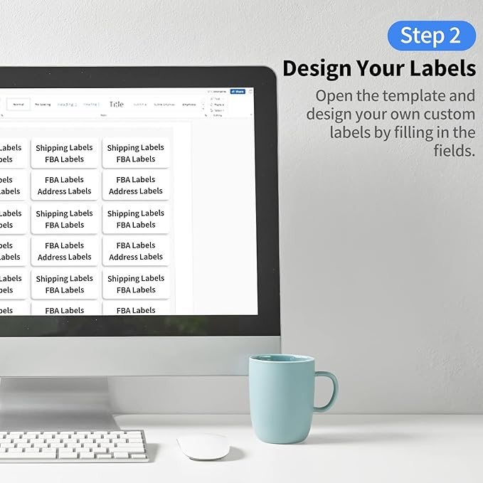 2"x4" Shipping Address Labels, 10-UP Blank Mailing Labels, White Self-Adhesive Customized Stickers for Inkjet and Laser Printer [2000 Sheet, 20000 Labels]-DeskLoop Office