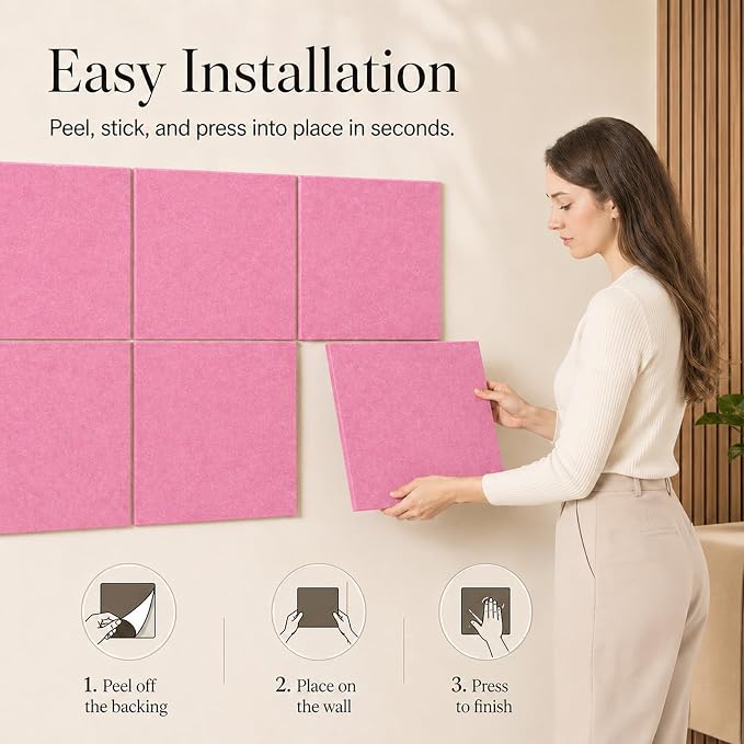 Felt Bulletin Board Tiles, Cork Board Alternative, 48 x 36 in | 0.35 in modular - Image 4