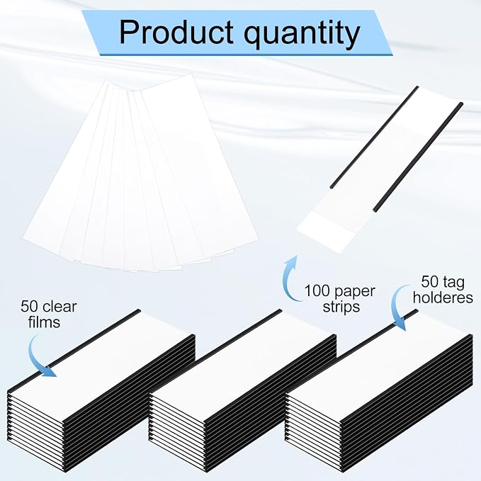 MotiMind 50 Pcs 6" x 2" Magnetic C Channel Label Holders - Image 2