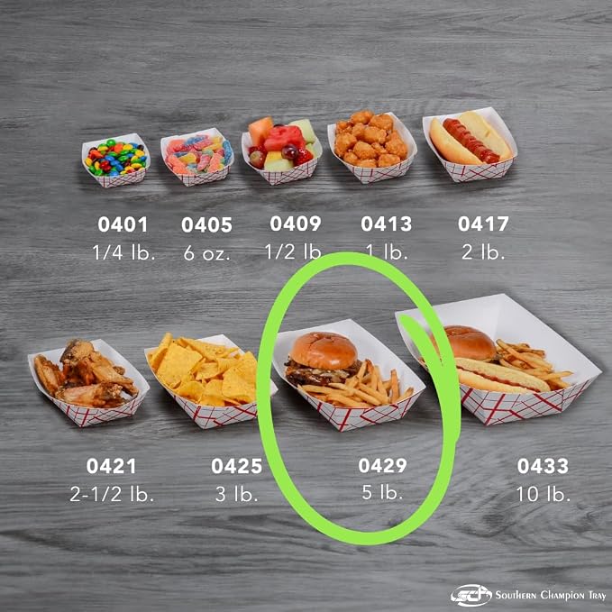 Southern Champion Tray 0429 #500 Southland Paperboard Food Tray, 5 lb Capacity - Image 6