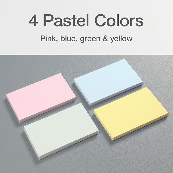 Oxford Blank Index Cards, Blank Note Cards, Flashcards - Image 7