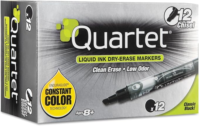 Quartet Dry Erase Markers, Chisel Tip, EnduraGlide, Home School & Office by Quartet