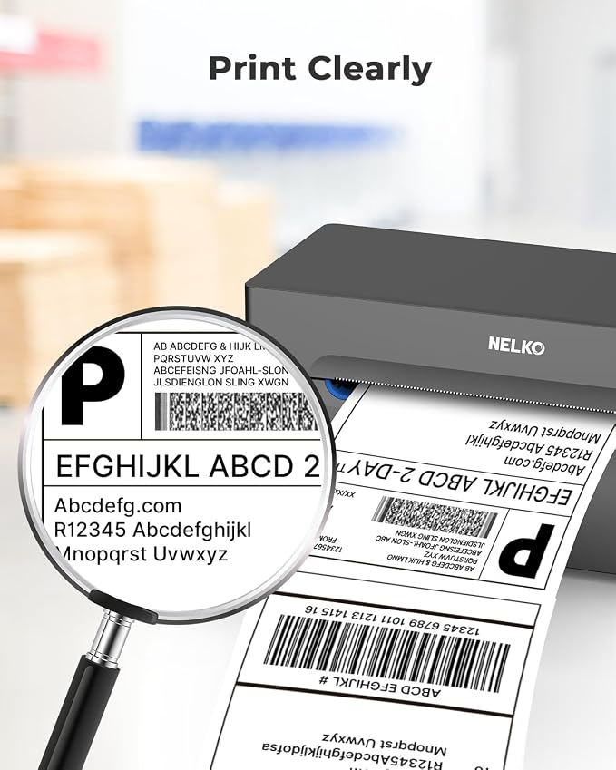 Nelko Genuine 4x6 Direct Thermal Shipping Label, 4x6 Thermal Labels - Image 2