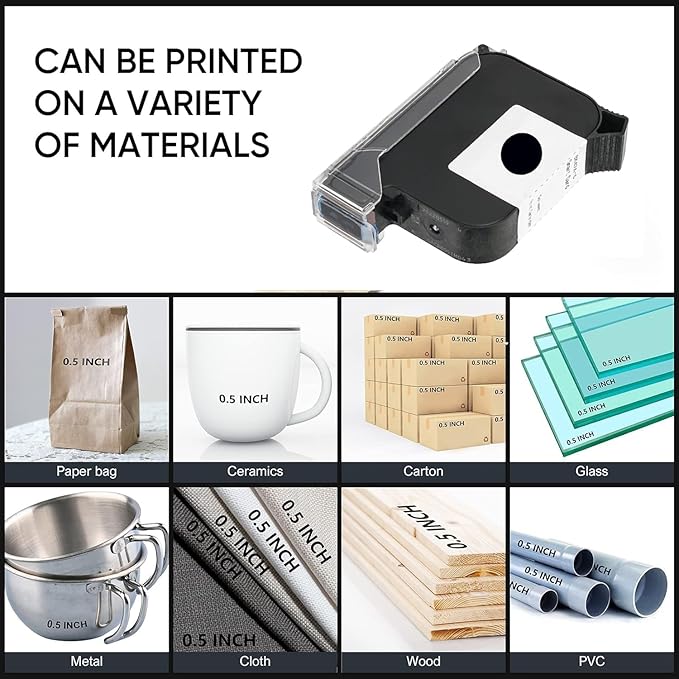 Original Black Ink Cartridge Fast Dry Replacement 42ml Ink Cartridge Compatible for PT3000 Handheld Inkjet Printer/MP10 Mini Handheld Inkjet Printer-DeskLoop Office