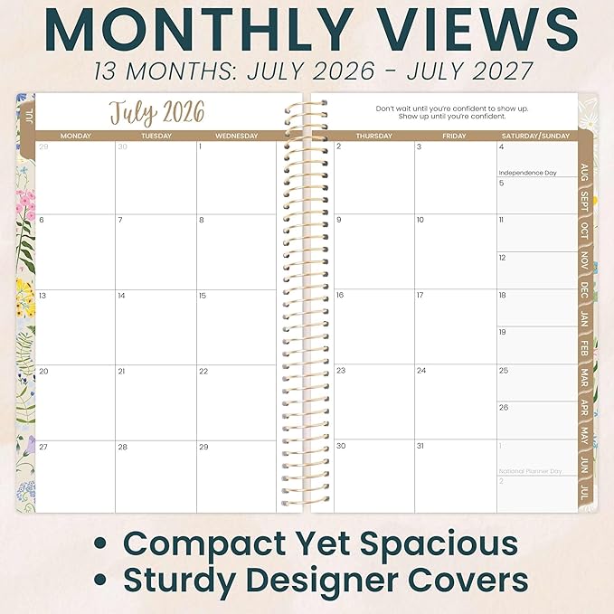bloom daily planners 2026-2027 Academic Year Pocket Planner 13 Months - Image 3
