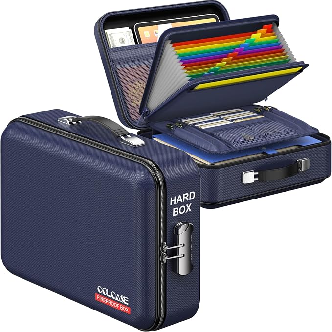 COLCASE Fireproof Document Box by COLCASE