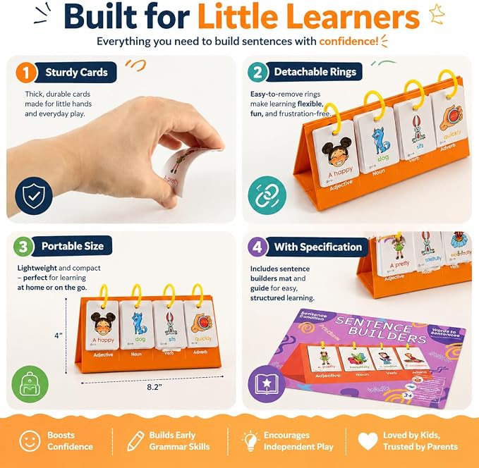 Alened Sentence Building Flash Cards - Image 4