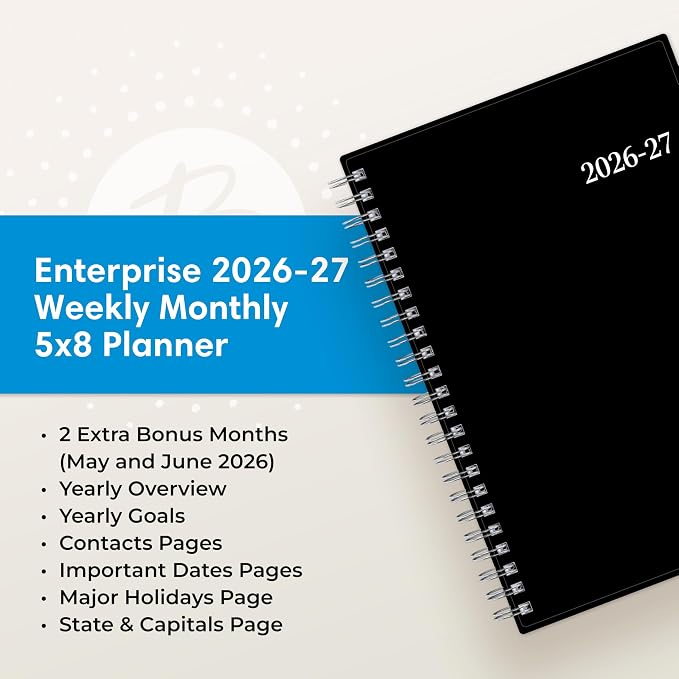Blue Sky 2026-2027 Weekly and Monthly Academic Year Planner Calendar, July 2026 - Image 9