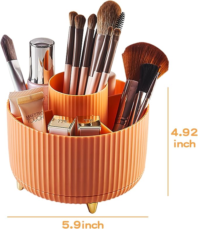 fanado 360° Rotate Makeup Brush Holder Organizer, Makeup Organizers Countertop - Image 5