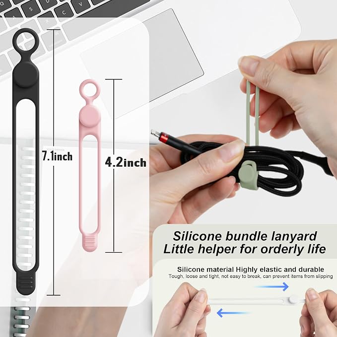 Silicone Cable Ties Cord Organizer - Image 2