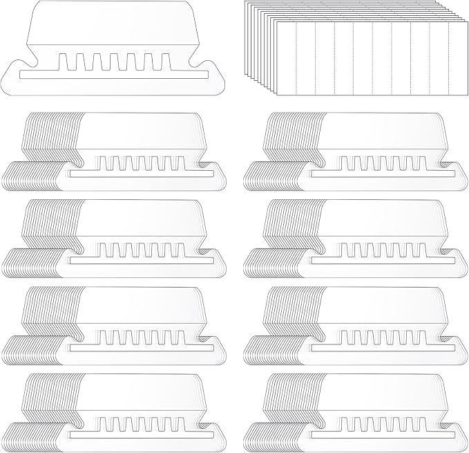 200 Pcs File Folder Tabs and 200 Pcs 2 Inch Hanging File Inserts Labels by Prudiut