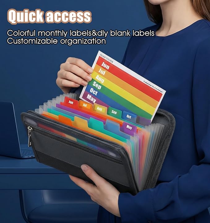 Receipt Folder, Receipt Holder Organizer 11.81 * 7.87 Inch | Receipt Keeper - Image 5