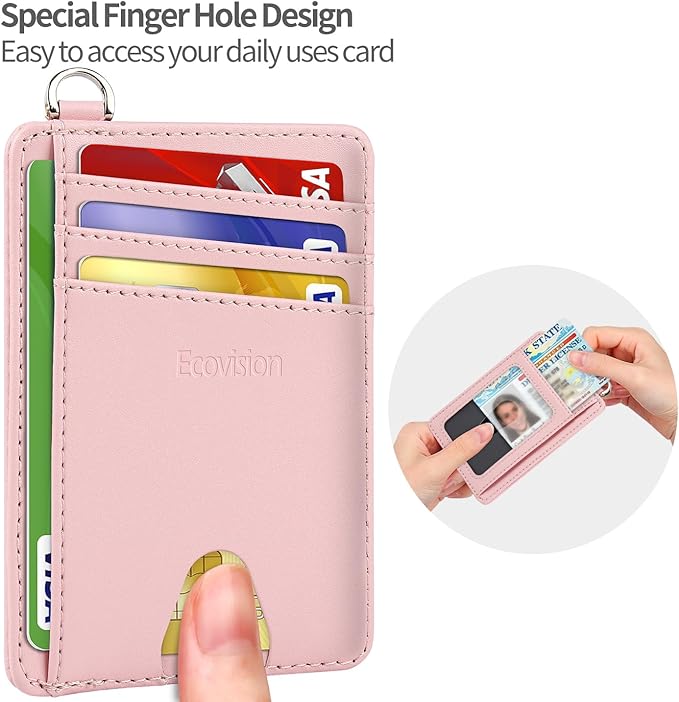 Slim Minimalist Front Pocket Wallet, RFID Blocking Credit Card Holder Wallet - Image 7
