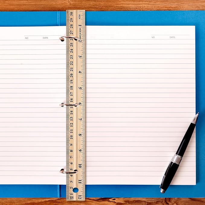 AmazingSpark 12 Pack 12 Pack Wooden Ruler Gifts 12 Inch Bulk Wood Measuring - Image 5