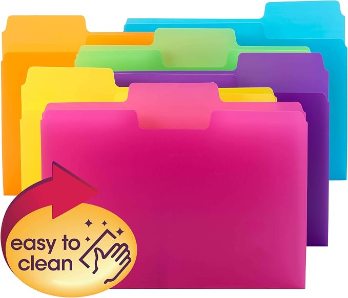 Smead SuperTab Poly Plastic File Folders - Image 2