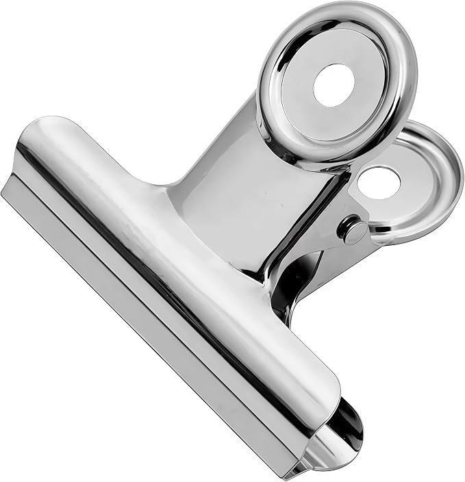 Stainless Steel Metal Hinge Clips 24 Pcs, Small Bulldog Clips 1.5 Inch - Image 2