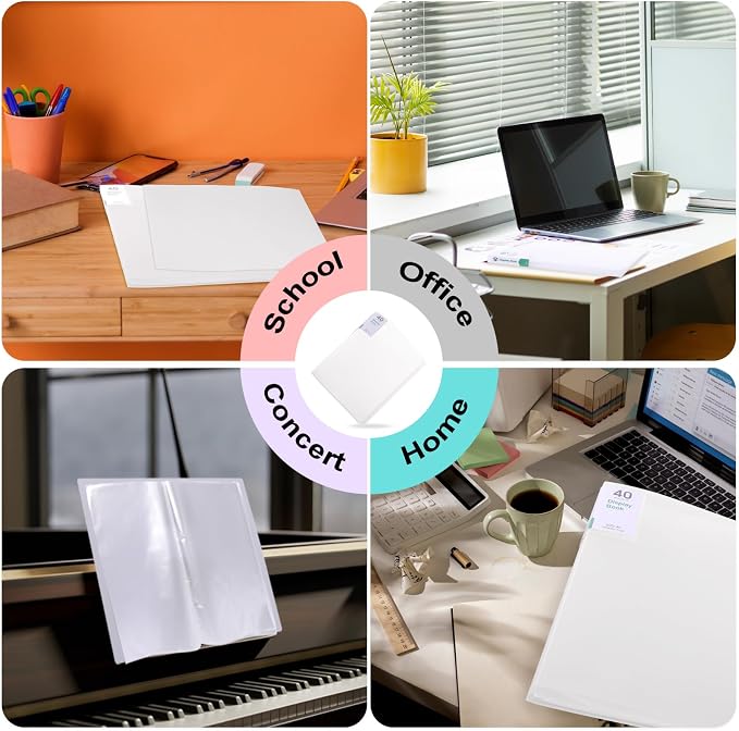 Phyxin 80-Pocket Portfolio Binder Organizer, Binder Sheet Protectors 8.5" x 11" - Image 5