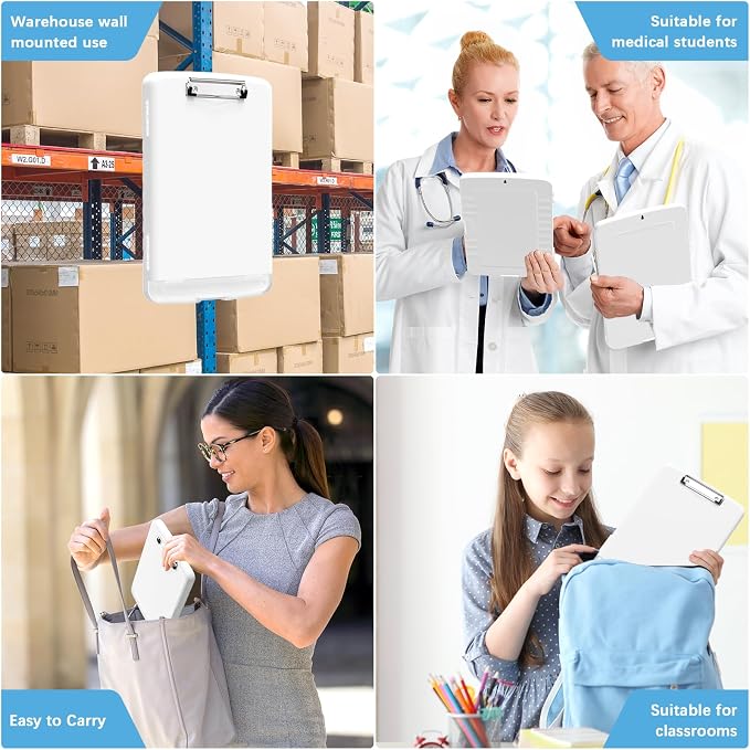 Hongri Clipboard with Storage with Pen Holder, Folder Nursing Clip Board 8.5 x - Image 7