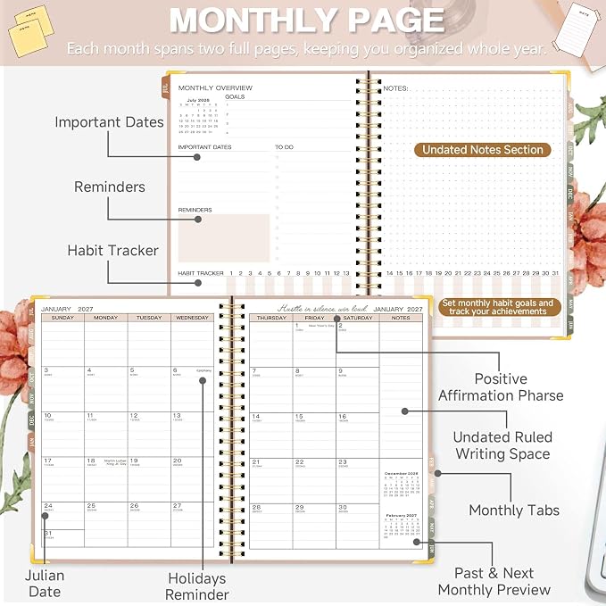 2026-2027 Academic Planner, Weekly & Monthly Appointment Book from Jul. 2026 - Image 4