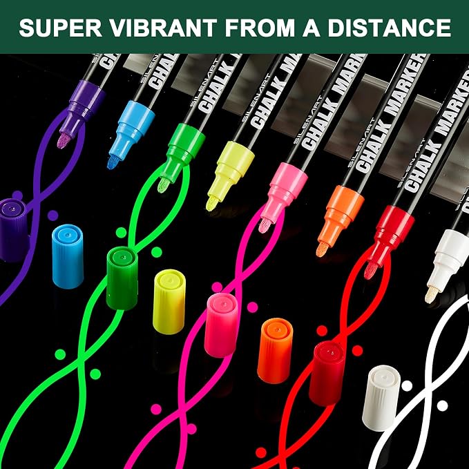 SILENART Liquid Chalk Markers for Blackboard - Image 7