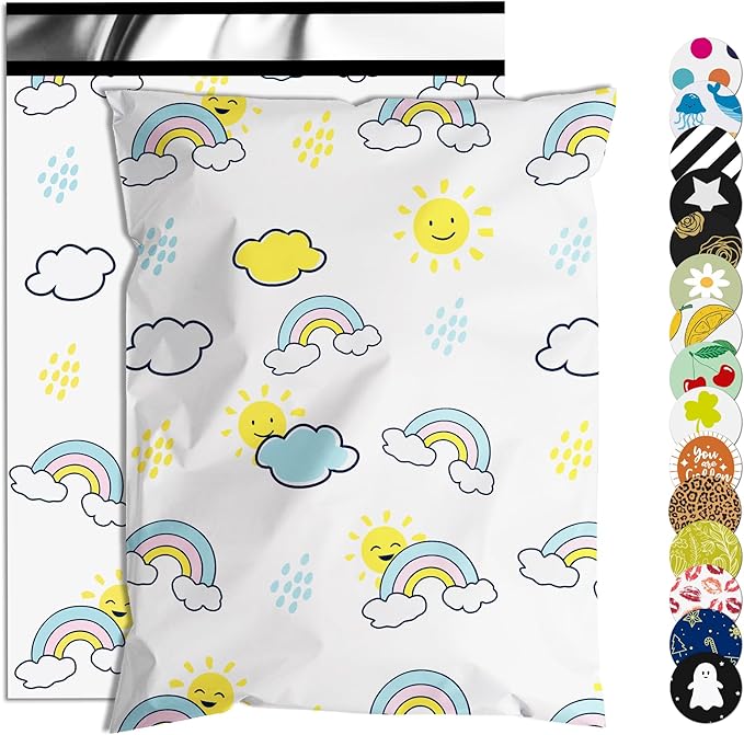 Poly Mailer 12x15.5 Inch 50 Pcs, Waterproof and Tear-Resistant Shipping Bags by JOWLROEL