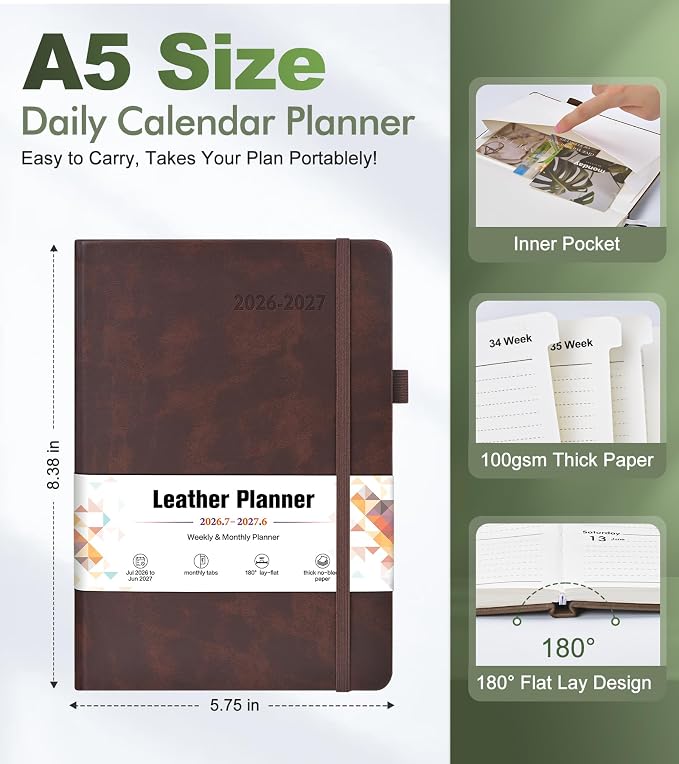 Planner 2026-2027, Academic Weekly and Monthly Calendar Planner from July 2026 - Image 5