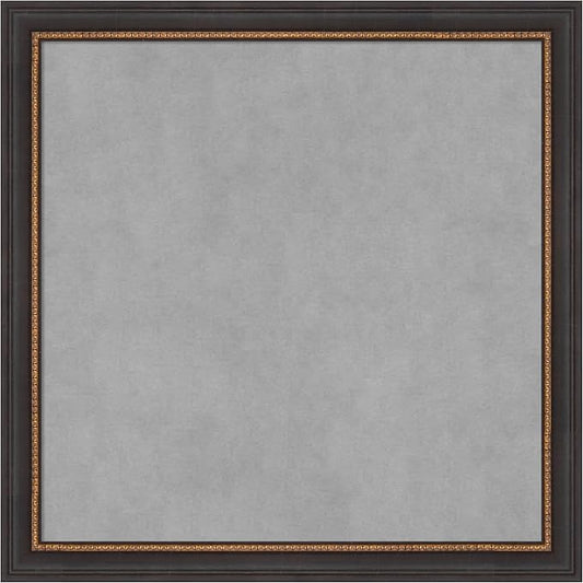 Amanti Art Black Framed Magnetic Board 23x23 Medium Vision Board by AmantiArt