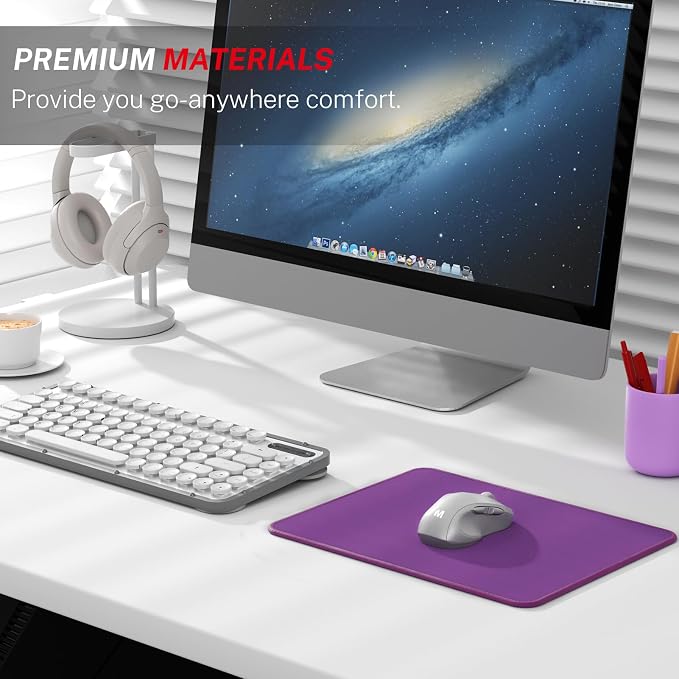 MROCO Essential Office & Gaming Mouse Pad, 8.5 x 11 Inch, Violet Purple | - Image 6
