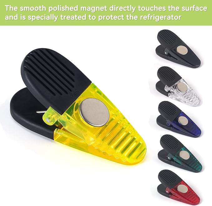 3-1/4" Length Plastic Refrigerator Magnet Clips Set - Image 6