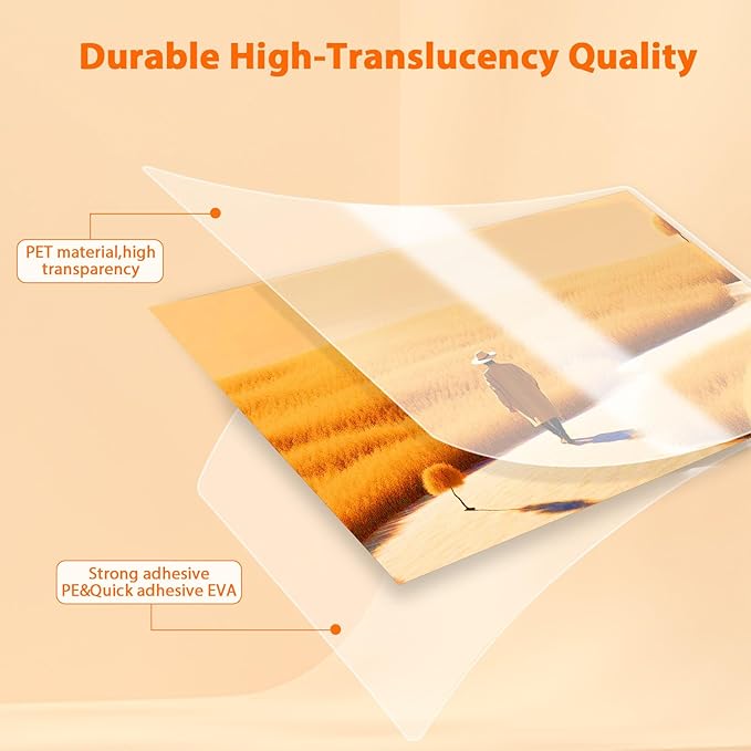 Laminating Sheets 100 Pack, 3 Mil Clear A4 Thermal Laminate Pouches, 8.7 x 11.9-inch Lamination Sheet, Laminator Plastic Paper Hold 8.5 x 11 inch, Suitable for Paper/Photo/Card/Notecard-DeskLoop Office