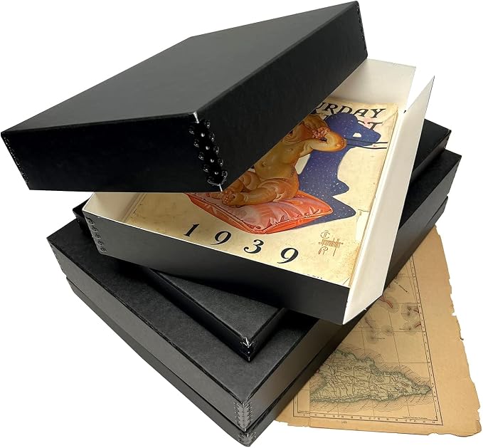 Lineco Museum Archival Storage Box, 9.25x11.75x3 in. Drop Front Design. - Image 8