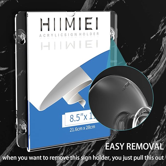 HIIMIEI Acrylic Window Sign Holder - Image 3