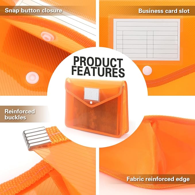 Plastic Expanding File Folder, Transparent envelopes - Image 4