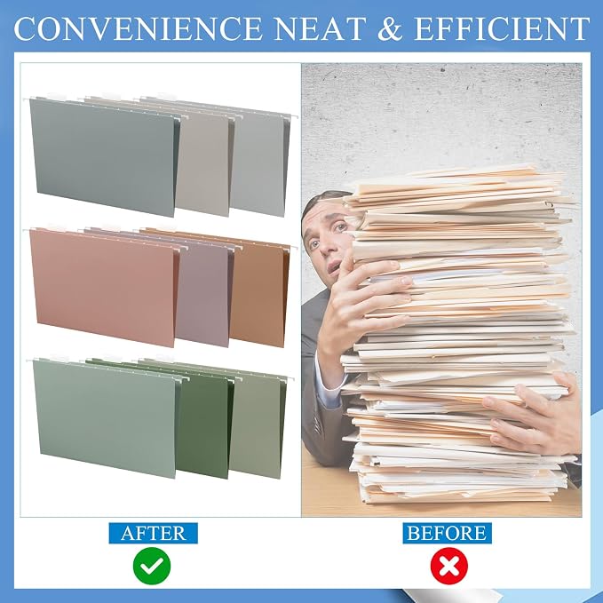 Yaomiao 36 Pcs 11.6 x 9 Inches Decorative Hanging File Folders - Image 3