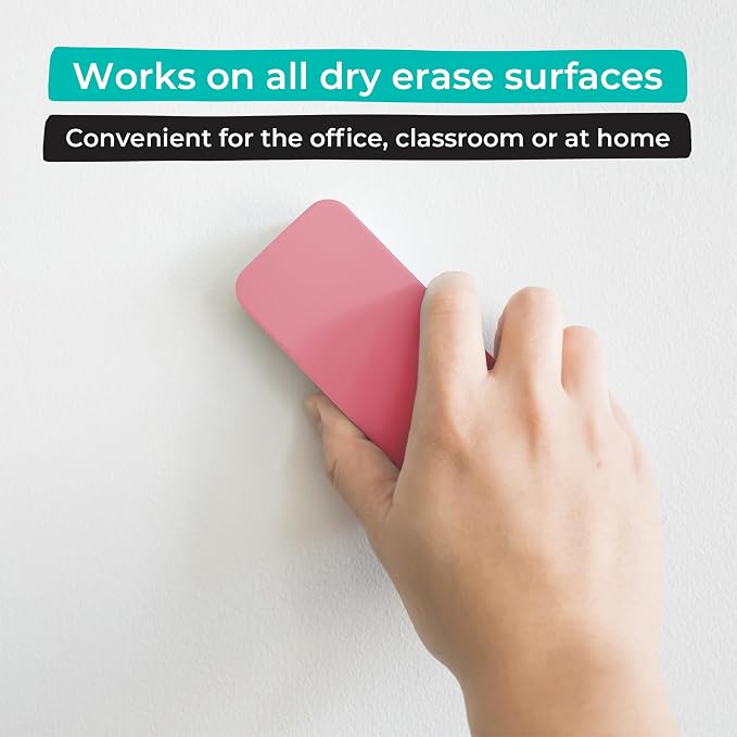 WallDeca Dry Eraser, Felt Bottom Surface Whiteboard Cleaner, Dry Wipe Board - Image 2