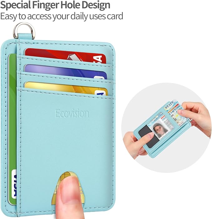 Slim Minimalist Front Pocket Wallet, RFID Blocking Credit Card Holder Wallet - Image 7